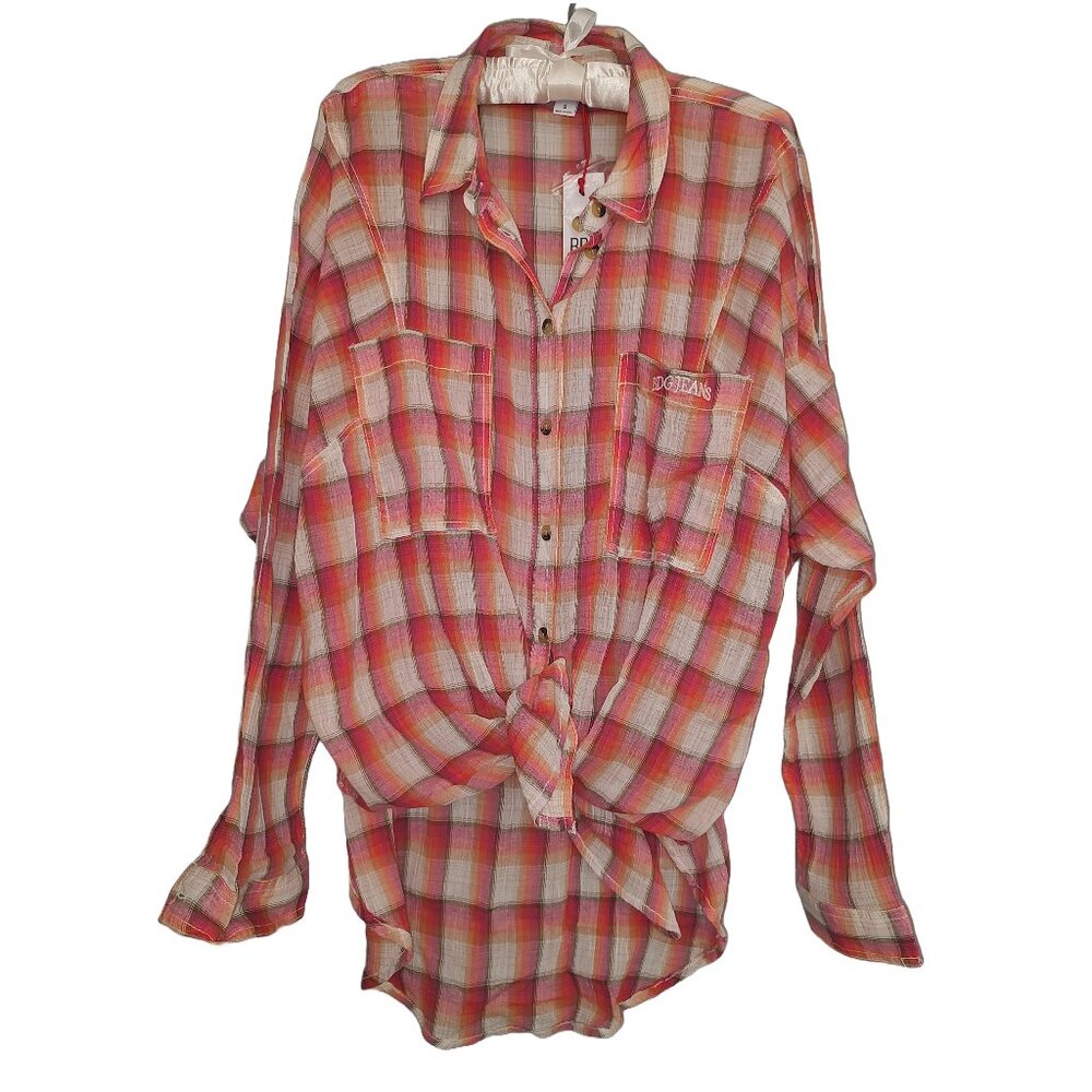 Women's Urban Outfitters BDG button down rose shirt